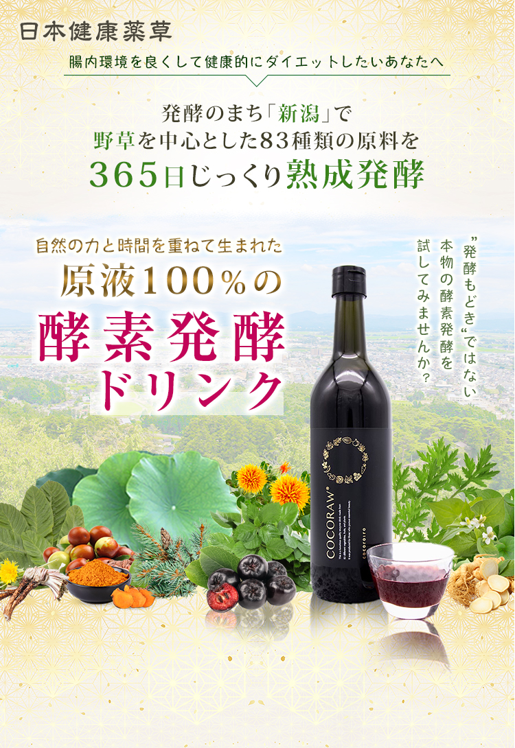 日本健康薬草発酵ドリンクトップ画像